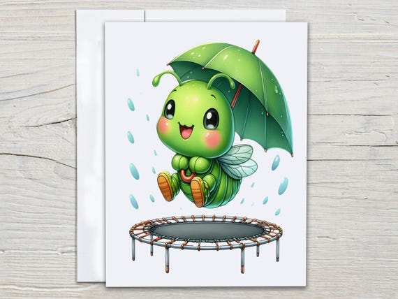 Kawaii Bug Notecard Set, Cute Stationary, All Occasion Cards, Snail Mail, Just Because Card, Blank Notecards, Cute Stationary Set, EC155