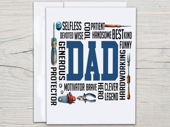 Cute Father's Day Card, Daddy Birthday Card, 1st Fathers Day, Funny Dad Card, Card For Daddy, Greetings Card, Happy Father's Day, FD3