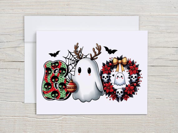 Halloween Notecards, Ghost Notecards, Hey Boo, Watercolor Halloween, Boo Halloween Card, Blank Notecards Set, Halloween Greeting, HN7