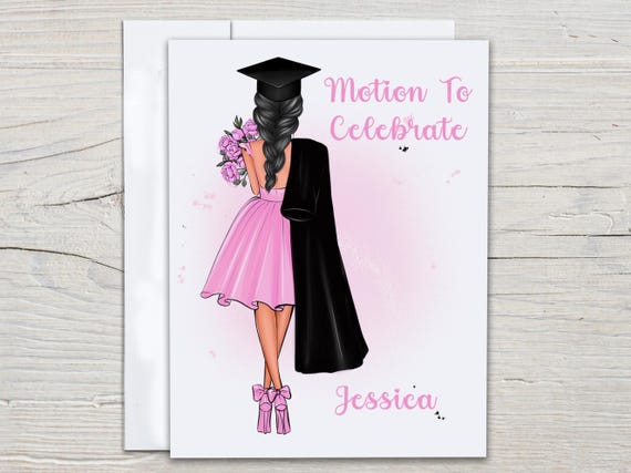 Personalized Graduation Card for New Lawyer, Motion to Celebrate, For Law Student, Law Graduation, Attorney Gift, Law Student, GR6