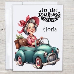 Personalized Retirement Card, Let the Journey Begin, Funny Retirement Card, Retirement Humor, Coworker, Work Colleague, Boss Retirement, RT4