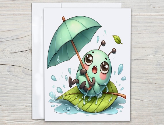 Kawaii Bug Card Set, Everyday Card, Miss You Card, Snail Mail, Just Because, Blank Notecards, Cute Stationary Gift, Thank You Cards, EC67