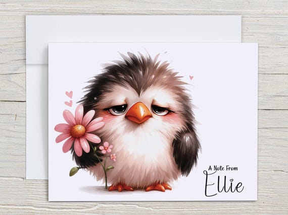 Personalized Bird Notecards Set, Thank You Card, Everyday Cards, Miss You Card, Snail Mail, All Occasion Cards, Personal Stationary Set, PN7