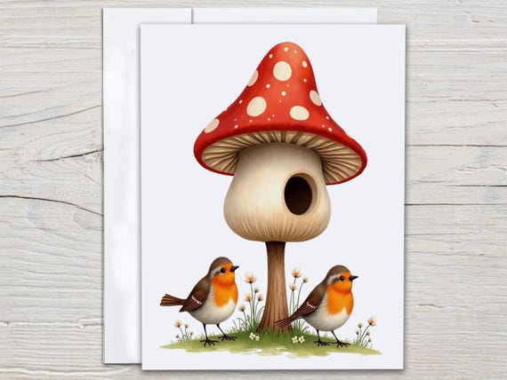 Cute Bird Greeting Card, Just Because Card, Thinking Of You, Birthday Card Pack, Wildlife Notecard, Cute Stationary Set, Everyday Card, EC99