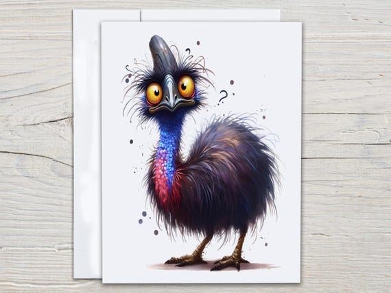 Assorted Notecards with Cute Australian Birds, Cute Stationary Set, Just Because Card, Snail Mail, Miss You Card, Bird Birthday Card, EC212