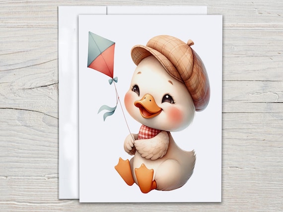 Cute Duck Card Assortment, Birthday Card Pack, Snail Mail Greetings, Everyday Card, Just Because Card Set, Thank You Card Pack, EC136