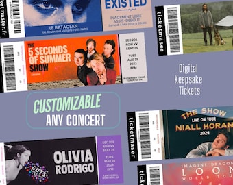 Custom Digital Concert Ticket