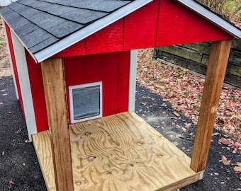 4 x 8 foot dog house with porch