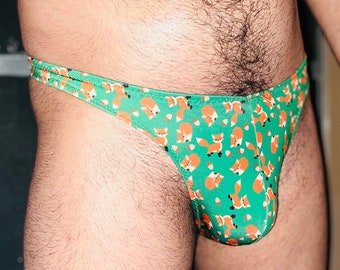 Men's Thong - "THE LITTLE FOXES"