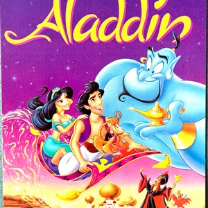 Unused Vintage 90s Aladdin Video Dutch Advertisement Postcard - Etsy Unused Vintage 90s Aladdin Video Dutch Advertisement Postcard - Etsy
