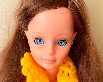 Zeldzame vintage Cathie Bella-pop uit de jaren 60, eerste editie schoonheid met kastanjebruin haar