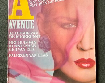 Vintage Dutch Magazine A Avenue March 1982 1980s Fashion Art & Design Paris Fashion Collectible Magazine