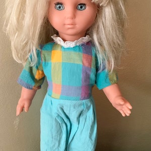 Vintage Max Zapf Doll West Germany 1980s/90s  Marked Neck  Wears Jumpsuit  Free Worldwide Shipping