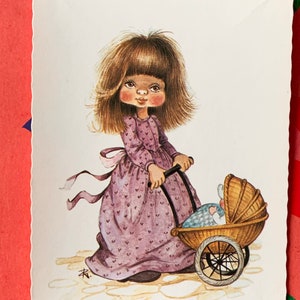 Ongebruikte Vintage jaren '70 Girl Füzesi Zsuzsa Ansichtkaart