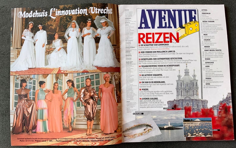 Vintage Dutch Avenue Magazine Februari 1983 Fashion 130 Pages image 3