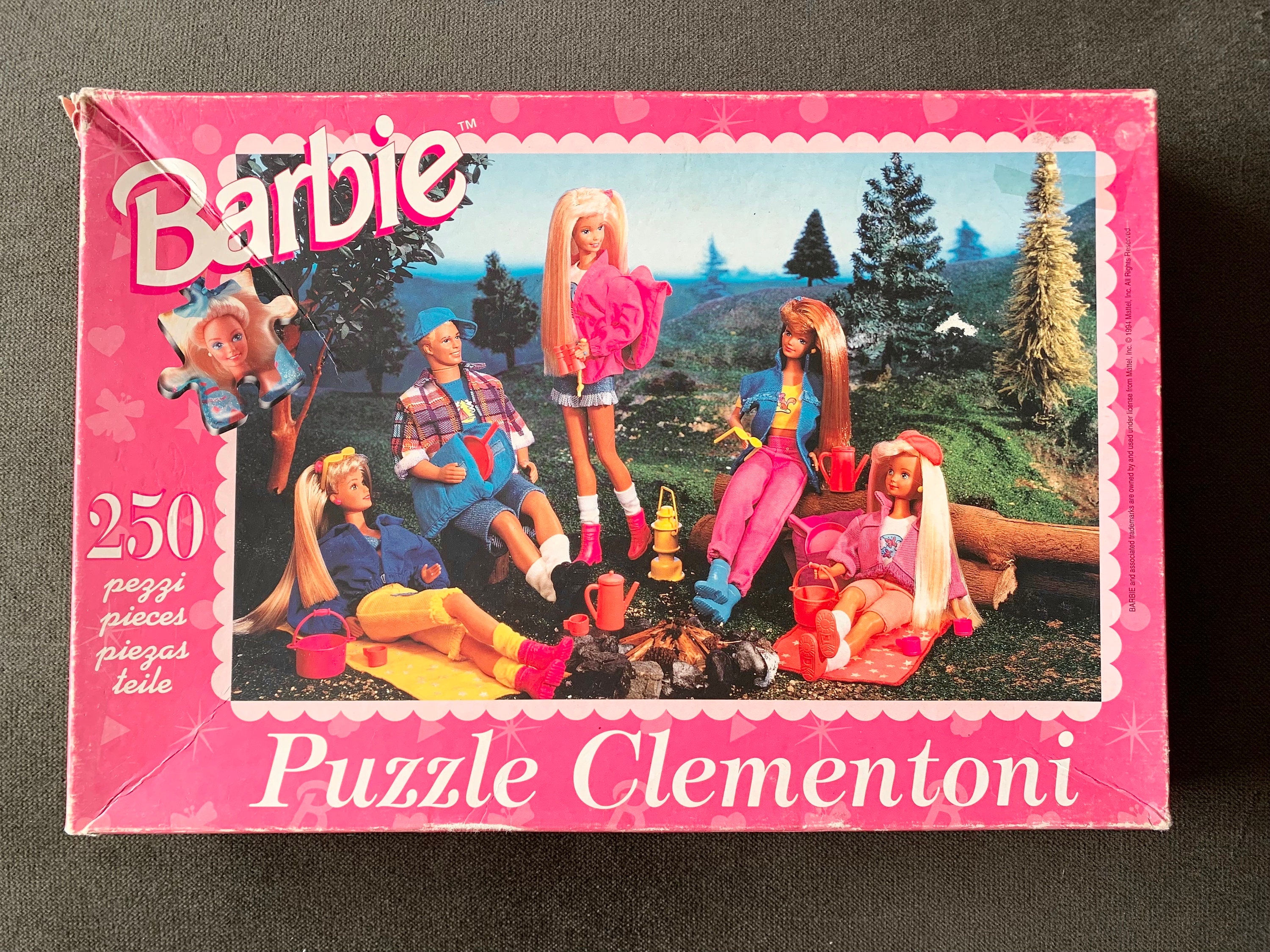 Vintage 80s Puzzle Nature Barbie 250 Pieces Clementoni -  Ireland
