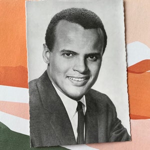 Vintage ongebruikte ansichtkaart Harry Belafonte Centfox Duitsland