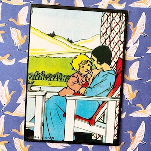 Ongebruikte Vintage Moeder en Kind Ansichtkaart Rie Cramer