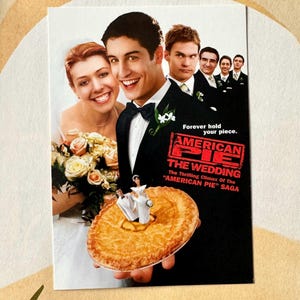 Cartão postal holandês não utilizado American Pie The Wedding Advertisement Filme de 2003