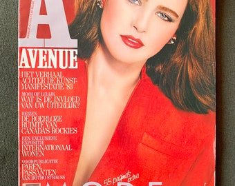 Vintage Dutch Avenue Magazine März 1983 Mode Paris Mailand Linda Spierings