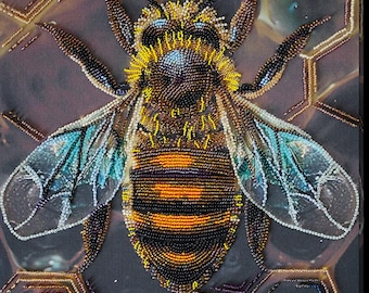 Honey Bee Perlenstickerei Kit: DIY Tier Perlenstickerei (270 x 380 mm)