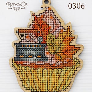 A Counted Cross Stitch Kit on wooden base &quot;Iron&quot;