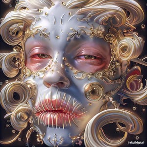 Gilded Surreal Portrait