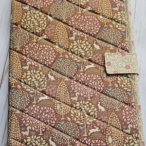 Carpeta acolchada para proyectos de punto de cruz, bolsa de tela Tilda del santuario