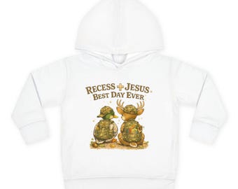 Here For Recess toddler hoodie | Duck and Deer kids sweatshirt