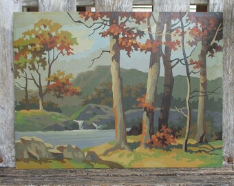 paint by number painting seine river paris france etsy