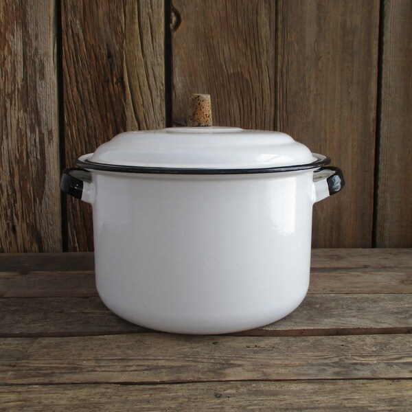Enamelware Stock Pot Etsy