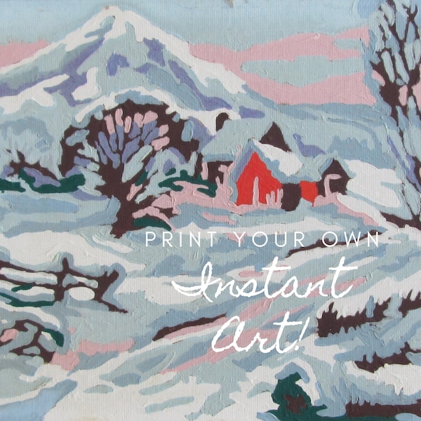 Paint by Number Mountain Scenes - Etsy