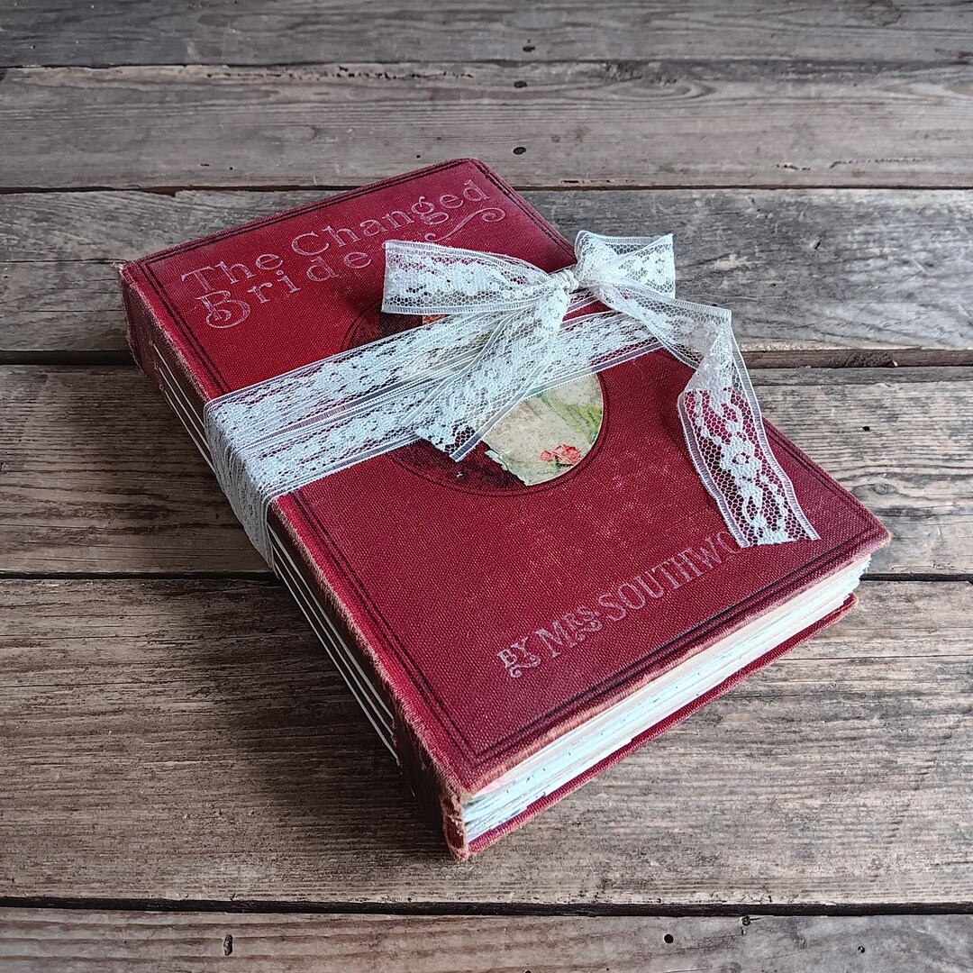 Vintage Handmade Junk Journal Old Book Smashbook Mixed Media ...