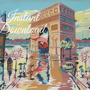 Paint by numbers for adults From Paris With Love - Paint by