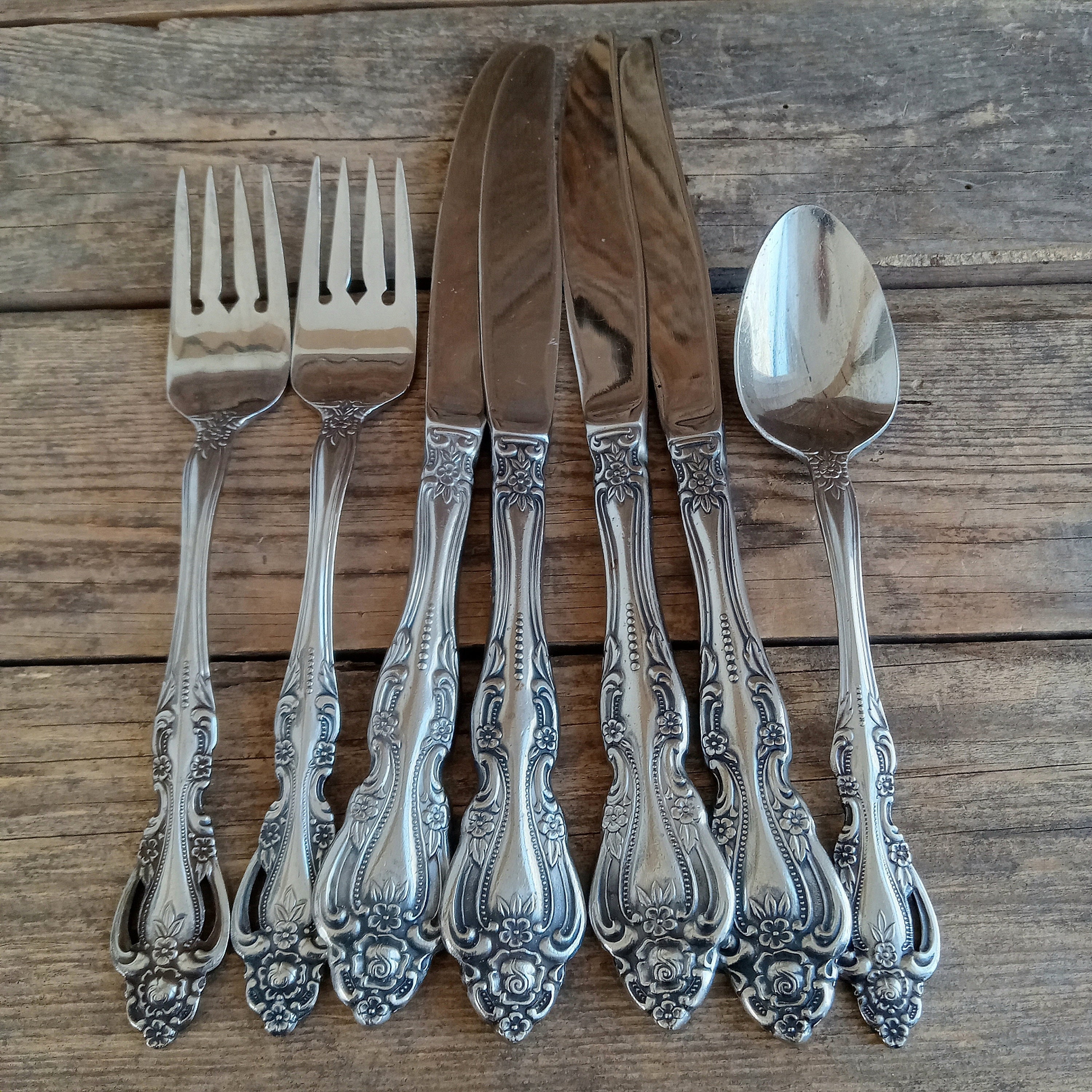 Replacement sterling silver flatware sale