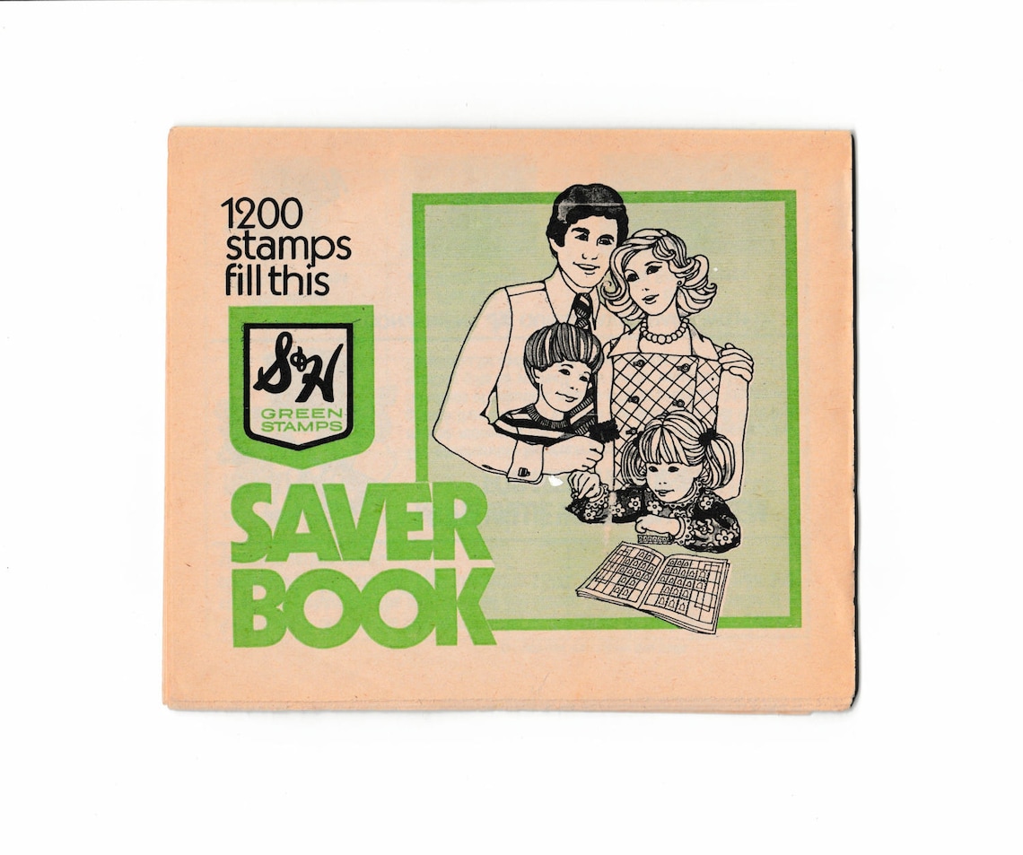 S&H Green Stamps Saver Book Unused Vintage Promotional Etsy
