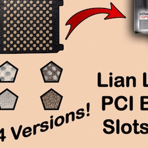 Lian Li O11D PCI Bracket Slots Cover Airflow Fan Ready Black Clear Transparent Textured LED illumination Dust block