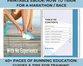 Guía de entrenamiento para correr en formato libro electrónico, guía completa para correr tu primer maratón, regalo ideal para corredores en ciernes, entrenamiento para maratones