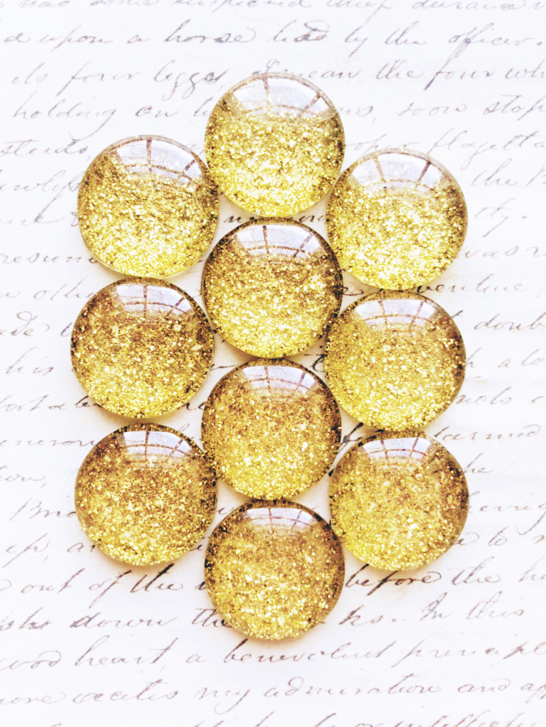 Glass Push Pins / Gold Push Pins Glitter Push Pins