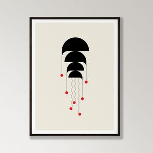 SO JELLY : Wall Art / Modernist Illustration / Gift Idea / Poster for Room