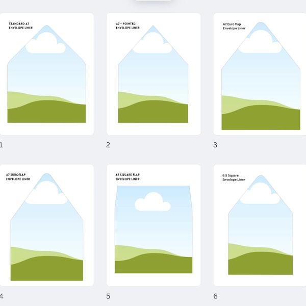 Editable Envelope Liner Template: DIY Stationery Design (Canva Digital Download)