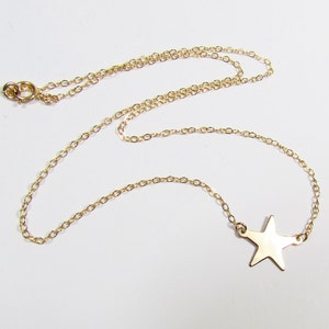 Star Necklace Gold Filled, Rose Gold Filled or Sterling Silver image 5