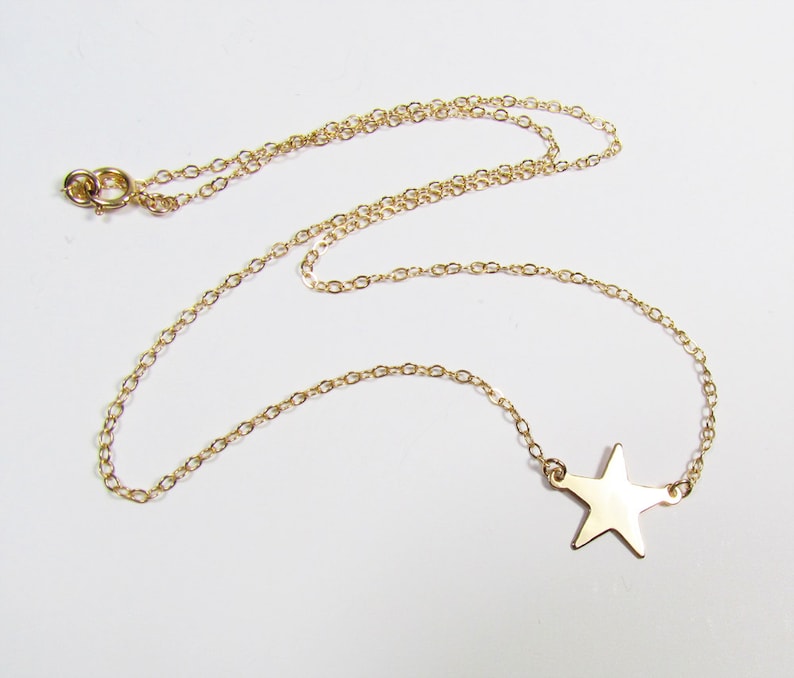 Star Necklace Gold Filled, Rose Gold Filled or Sterling Silver image 5
