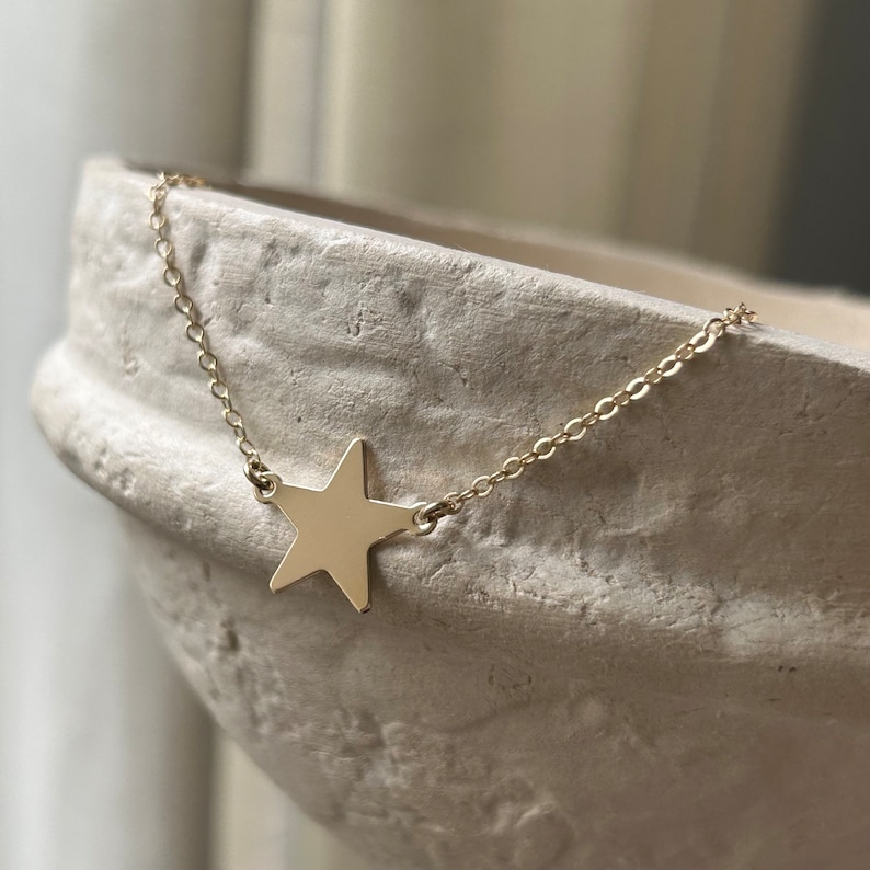 Star Necklace Gold Filled, Rose Gold Filled or Sterling Silver image 7