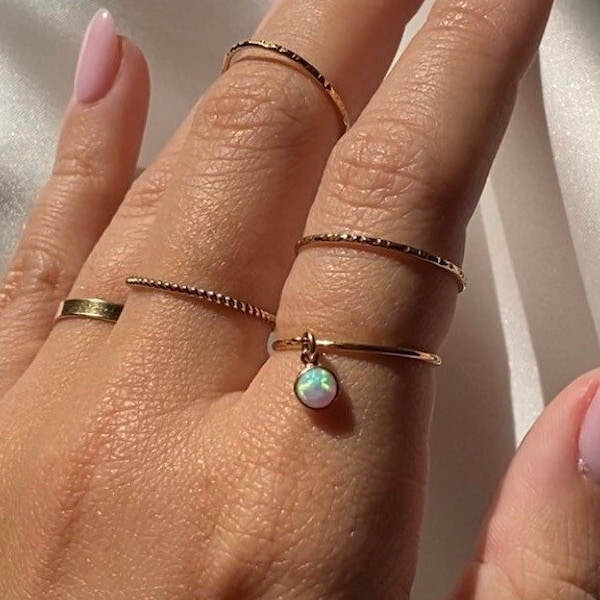 Dangle Charm Ring - Etsy