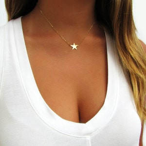 Star Necklace Gold Filled, Rose Gold Filled or Sterling Silver image 3