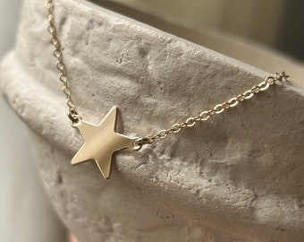 Star Necklace Gold Filled, Rose Gold Filled or Sterling Silver