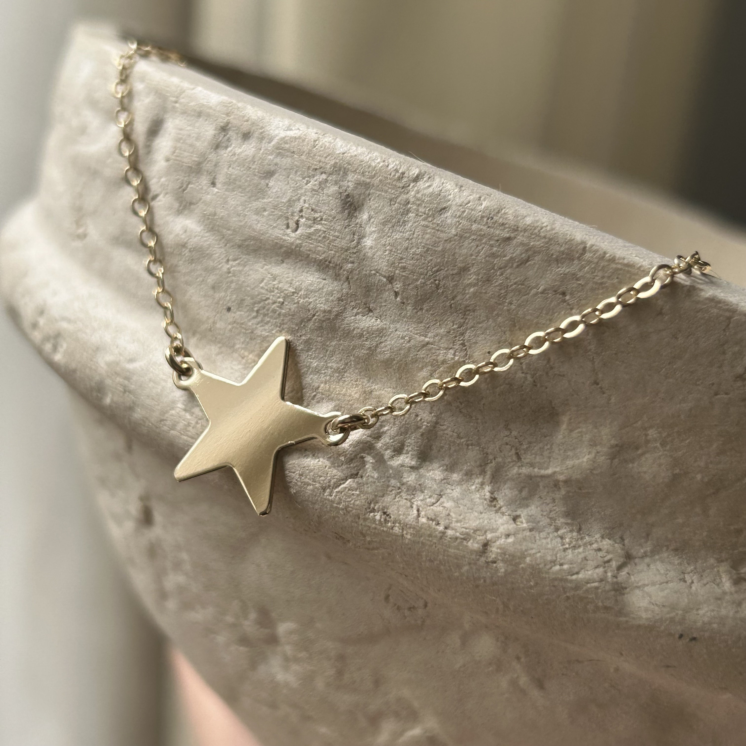 Star Necklace Gold Filled ROSE Gold Filled or Sterling Silver picture