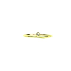 CZ Stack Ring • Bezel Set CZ Stacking Ring • Simulated Diamond Stack ...