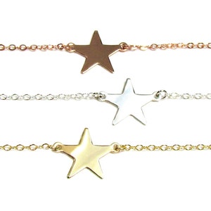 Star Necklace Gold Filled, Rose Gold Filled or Sterling Silver image 2